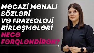 Leksika. Məcazi mənalı sözlər və  Frazeoloji birləşmələr