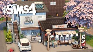 Hanamigawa Family Owned Restaurant  + Apartment  | Sims 4 Stop Motion | NO CC