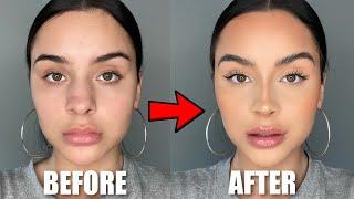 FAKE A NOSE JOB W/ MAKEUP *nose contour routine*