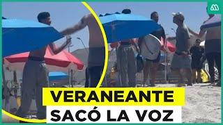 “Estas en mi país”: Sujeto es encarado por consumir droga en playa de Iquique