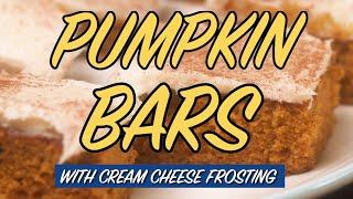 How to make Pumpkin Bars with Cream Cheese Frosting | Homemade Fall Recipe | Allrecipes.com