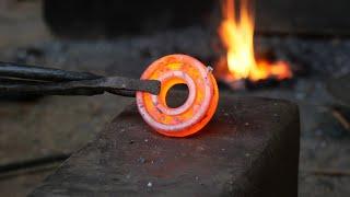 making sharpen knife ~ from rusty bering | blacksmith