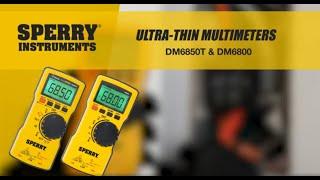 DM6850T DM6800 — Thin Digital Multimeters