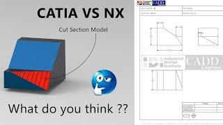 Same Model Using Catia V5 and UG NX |Comparison|#design #engineering#ugnx #interviewtipsforfreshers