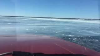 Truck Falls Through Frozen Ice on Lake Winnipeg