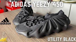 Adidas Yeezy 450 Utility Black On Feet Review With Sizing Tips