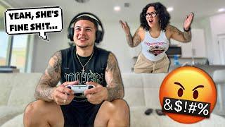 Calling another girl FINE SH!T in front of my CRAZY Wife!