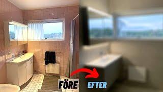 Totalrenovering Badrum i Stockholm  - Före & Efter