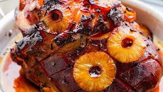 Pineapple Brown Sugar Glazed Holiday Ham