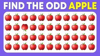 Find The Odd Emoji Out - Fruit Edition!   Spot The Difference Emoji Quiz | Easy, Medium, Hard