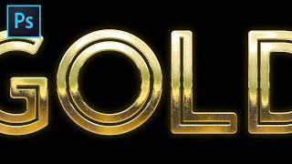 Ultimate Gold Text Effect | Photoshop Tutorial