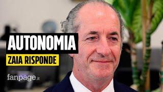 Zaia risponde alle critiche sull'Autonomia: "Diseguaglianze e divari sono figli del centralismo"