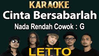 Cinta Bersabarlah (Karaoke) Letto / Nada Rendah Cowok / Lower Key G