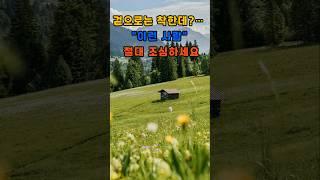 겉으로는 착한데… 이런 사람 절대 조심하세요 #명언 #성공으로가는길 #동기부여
