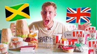 UK VS JAMAICA FOOD CHALLENGE!