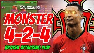 This FM24 4-2-4 Tactic Is Absolutely BROKEN | FM24 Tactics