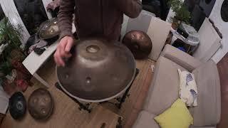 Taopan Handpan Mini - 46cm - nitrated Steel - Gminor plus bottom notes