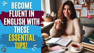 BECOME FLUENT IN ENGLISH WITH THESE MUST-DO 6 TIPS | LEARN ENGLISH FASTER