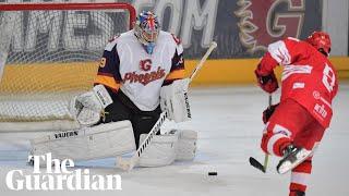 Petr Cech makes ice hockey dream debut with match-winning penalty save