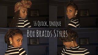 Quick, Easy 'Not Your Average' Box Braids Hairstyles in Under 5 Minutes!!