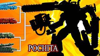 Transformers Tank:  POCHITA 's World Ballistic Missiles   | Arena Tank Cartoon