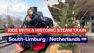 Een ritje met een Historische Stoomtrein in Zuid-Limburg/Nederland  