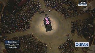 President Jimmy Carter Casket Arrival & Memorial Service at U.S. Capitol