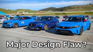 Integra Type S and Civic Type R FK8/FL5 at Laguna Seca - These Cars Have A Major Issue