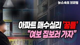 [뉴스속보] 아파트 매수심리 '꿈틀'..."여보 집보러 가자" [정완진TV]