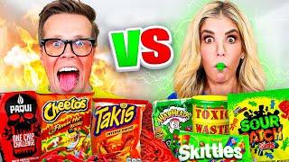 Ultimate Hot vs Sour Food Challenge