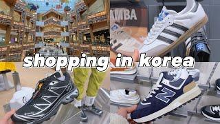 shopping in korea vlog  shoes haul at Starfield mall  nike, adidas, salomon, new balance
