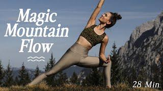 Yoga Ganzkörper Flow für alle Level | Kraft, Klarheit, Balance | 28 Min. Magic Mountain Flow ️