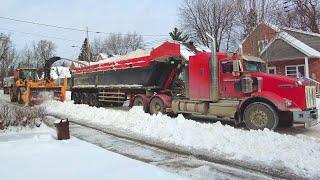 Montreal Snow Removal - Canada Winter 2025 [4K] #snowremoval