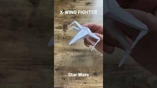 Star Wars X-Wing Fighter origami tutorial | Darth Vader Origami Paperart | Skywalker plane origami