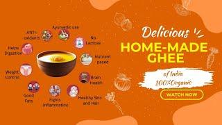 "Pure Desi Cow Ghee: Health Benefits & Daily Uses | Govidham Organic Ghee"