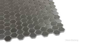 Hexagon Metal 1x1" Mosaic Honeycomb Stainless Steel Tile