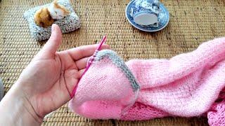 Как обвязать край спицами. I-cord обвязка МК #knitting #мквязание #вязание #tutorial