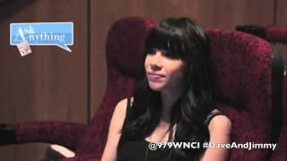Carly Rae Jepsen w/ Dave and Jimmy Show - AskAnythingChat