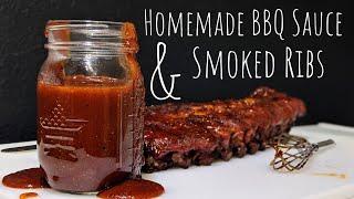How to Make Homemade BBQ Sauce & Sweet Baby Back Ribs | Smoked Pork Ribs | DIY BBQ Sauce