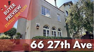 Buyer Preview: 66 27th Avenue, San Francisco, Sea Cliff Stately Home - 4K