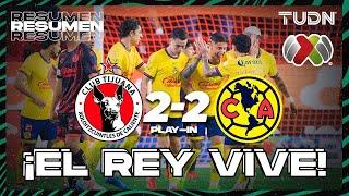 HIGHLIGHTS  | Tijuana 2 (2)-(3) 2 América | Liga Mx -AP2024 - PLAY-IN | TUDN