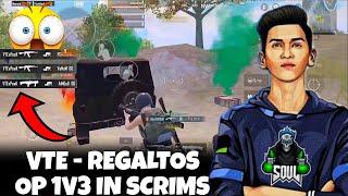 SOULREGALTOS IS NOW VTE- REGALTOS OP 1V3 IN SCRIMS | REGALTOS OP 1V3 SHOCKED EVERYONE | SOULPANDA