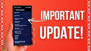 Important Samsung Update Galaxy Users Must Install Before Downloading One UI 6.1.1