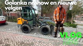 VLOG 156 GOLONKA NO SHOW (maar hij komt gewoon terug hoor) EN NIEUWE BANDEN ONDER SHOVEL