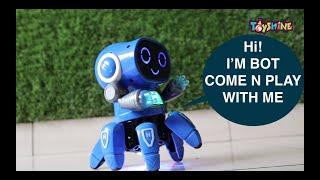 Dancing Robot Toy With Music Lights | Unboxing and Testing | Battery Operated Toy for 2-4 Year Kids