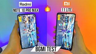 Mi 11 Lite vs Redmi Note 10 Pro Max Pubg Test, Heating and Battery Test | Not Expected! 