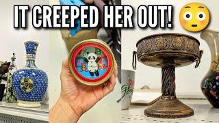 IT CREEPED HER OUT! THRIFTING AT GOODWILL + MY HAUL!