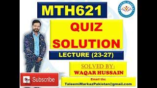 MTH621 quiz  solution by taleemi markaz