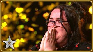 Supermarket worker Stacey Leadbeatter wins KSI's Golden Buzzer! | Auditions | BGT 2025