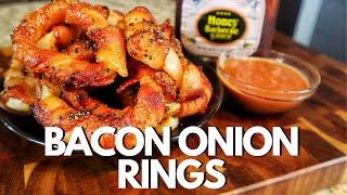 Bacon Wrapped Onion Rings | Super Bowl Food Recipes